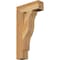 Ekena Millwork Funston Block Rough Sawn Bracket, Western Red Cedar, 4"W x 14"D x 26"H BKT04X14X26FST05RWR - alternate 1